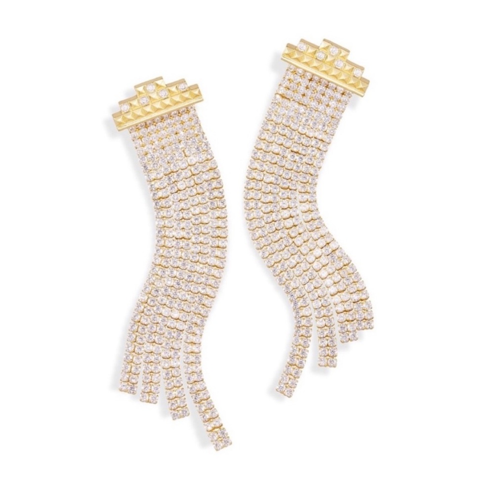 NWT Kendra Scott Olympia Earrings in Gold